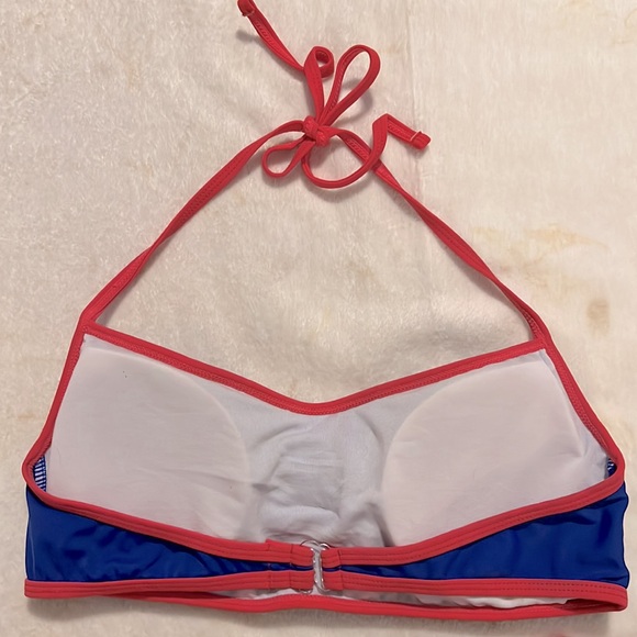US Polo Assn Ralph Lauren Blue Pink Ruffles + Bows Sailor Moon Bikini Swimsuit - Picture 6 of 9